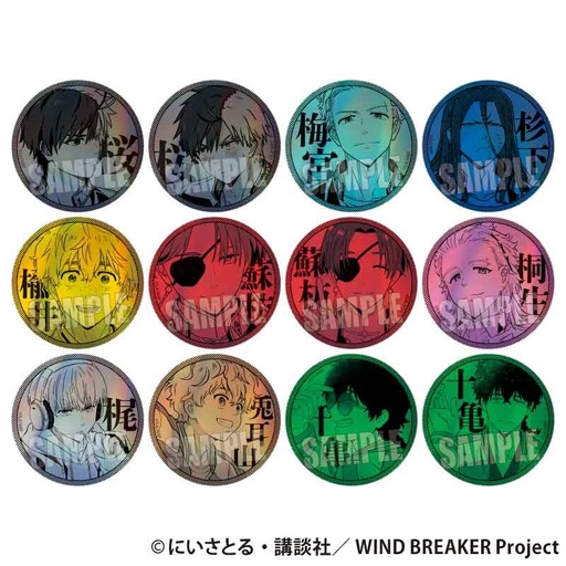 [6568943] (PO) Trading Hologram Can Badge Wind Breaker [BOX]