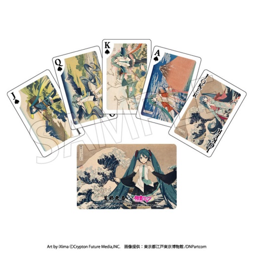 [1043534] (PO) Hokusai Katsushika x Hatsune Miku Playing Cards