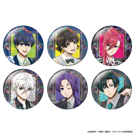 [1080148] (PO) Blue Lock Trading Hologram Can Badge AbemaTV [BOX]