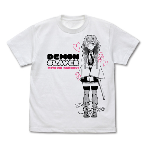 [0147019] (PO) Demon Slayer: Kimetsu no Yaiba - Love Pillar Mitsuri Kanroji T-shirt White (S)