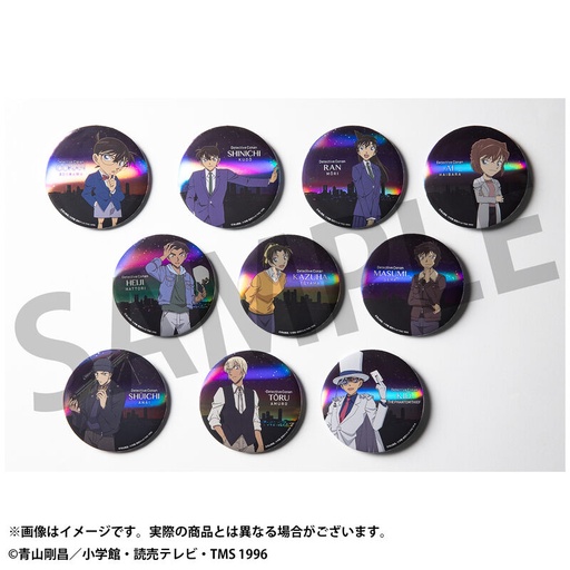 [0314340] (PO) Detective Conan Big Kirakira Random Can Badge Night View Ver. [BOX]