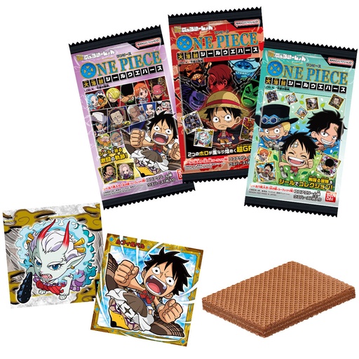 [0875352] Deformation One Piece Pirates Sticker Wafer Card Log 4 [BOX]